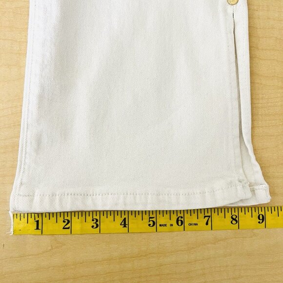 Michael Kors Women Selma Bootcut Stretch Jeans Size 2 High Rise Slim Bone Color - Picture 15 of 16